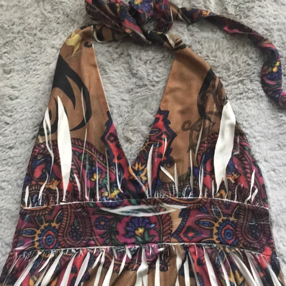 Tie Halter Summer Dress - Picture 2 of 2
